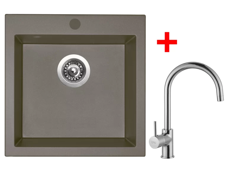 Sinks VIVA 455 Truffle+VITALIA