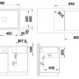 Blanco LEGRA XL 6 S antracit, bez excentru, 523326 #1