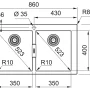 Franke S2D 620-86 Bílá #1
