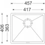 Sinks FRAME 457 Metalblack #1