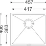 Sinks FRAME 457 Granblack #1